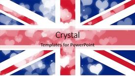  Presentation with great britain - Theme with kingdom hearts - great britain flag background and a coral colored foreground