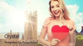  Presentation with teenage love - PPT layouts enhanced with kingdom hearts - love travel tourism valentines day background and a coral colored foreground