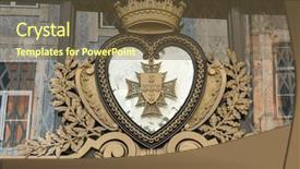  Presentation with shape - Audience pleasing presentation consisting of kingdom hearts - old heart shape coat backdrop and a tawny brown colored foreground