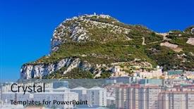  Presentation with gibraltar - Audience pleasing PPT layouts consisting of rock of gibraltar british overseas backdrop and a seafoam green colored foreground