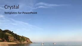  Presentation with blackpool - Cool new slide deck with tranquil summers evening at blackpool backdrop and a  colored foreground