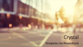  Presentation with for blind people - Cool new presentation theme with kingdoms life - people in bokeh street backdrop and a coral colored foreground