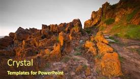  Presentation with kings - Amazing PPT layouts having kings-beach-south-australia backdrop and a tawny brown colored foreground