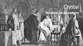  Presentation with engraving - Theme with kings court - maria khlopova the bride background and a gray colored foreground