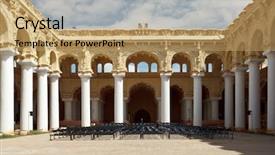  Presentation with tamil - PPT theme consisting of kings court - tirumalai nayak palace madurai tamil background and a coral colored foreground