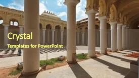  Presentation with tamil - Slide deck consisting of kings court - tirumalai nayak palace madurai tamil background and a tawny brown colored foreground