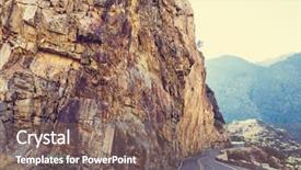  Presentation with kings - Beautiful PPT theme featuring kings river canyon in kings backdrop and a coral colored foreground