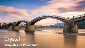  Presentation with hiroshima - Amazing theme having kintaikyo bridge in iwakuni hiroshima backdrop and a coral colored foreground