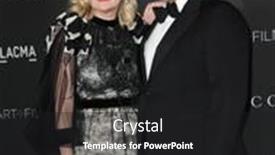  Presentation with annual gala - Amazing PPT layouts having kirsten-dunst-and-jesse-plemons backdrop and a dark gray colored foreground