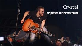  Presentation with country music - Audience pleasing slides consisting of kissimmee-fl-mar-20-singer backdrop and a wine colored foreground