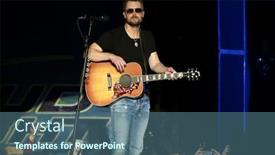  Presentation with country music - PPT layouts featuring kissimmee-fl-mar-20-singer background and a ocean colored foreground