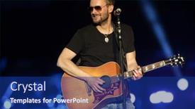  Presentation with country music - Theme with kissimmee-fl-mar-20-singer background and a navy blue colored foreground