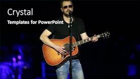  Presentation with country music - Audience pleasing theme consisting of kissimmee-fl-mar-20-singer backdrop and a black colored foreground