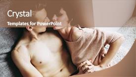  Presentation with romantic - Cool new theme with kissing and enjoying the company backdrop and a  colored foreground