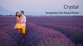  Presentation with lavender - Audience pleasing slides consisting of  backdrop and a  colored foreground