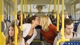  Presentation with bus - Cool new theme with kissing-women-on-the-bus backdrop and a gold colored foreground