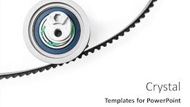 Presentation with auto parts - PPT layouts consisting of kit-of-timing-belt background and a white colored foreground