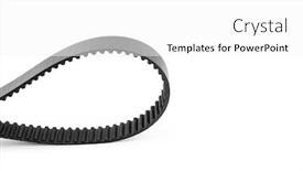  Presentation with auto parts - Cool new slide deck with kit-of-timing-belt backdrop and a white colored foreground