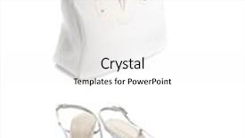  Presentation with leather shoes - Cool new presentation theme with kit of two items sexy shoes with high heel and elegant white leather handbag backdrop and a white colored foreground