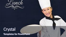  Presentation with navy blue - Theme enhanced with kitchen against navy blue background and a wine colored foreground