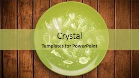  Presentation with cartoon - Presentation theme consisting of kitchen cartoon - colorful plate with hand drawn background and a yellow colored foreground