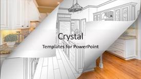  Presentation with photo album page - Audience pleasing slide set consisting of kitchen drawing page corners flipping backdrop and a  colored foreground