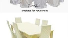  Presentation with kitchen furniture - Theme featuring kitchen furniture set isolated under the white background background and a light gray colored foreground