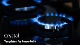  Presentation with frame of fire and burning - PPT theme consisting of kitchen-gas-cooker-with-burning background and a black colored foreground