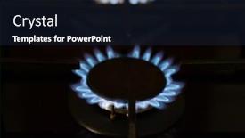  Presentation with frame of fire and burning - Slides having kitchen-gas-cooker-with-burning background and a  colored foreground