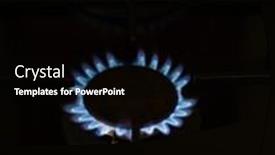  Presentation with frame of fire and burning - PPT theme with kitchen-gas-cooker-with-burning background and a  colored foreground