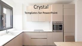  Presentation with chemistry minimal - Beautiful slide set featuring kitchen in a modern apartment backdrop and a lemonade colored foreground