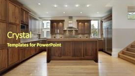  Presentation with new parents at home baby - Presentation design having kitchen in new construction home background and a tawny brown colored foreground