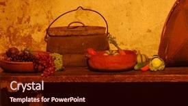  Presentation with mission - Presentation theme enhanced with kitchen in old california mission background and a  colored foreground