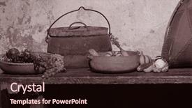  Presentation with mission - Beautiful slide set featuring kitchen in old california mission backdrop and a  colored foreground