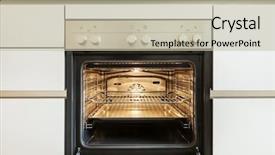  Presentation with kitchen - Beautiful slide set featuring kitchen inside of the oven backdrop and a mint green colored foreground