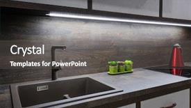  Presentation with minimalist - Amazing slides having kitchen interior induction stove minimalist backdrop and a dark gray colored foreground