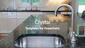  Presentation with modern elegant - Colorful slides enhanced with kitchen island elegant granite backdrop and a coral colored foreground