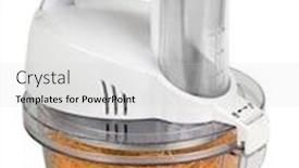  Presentation with mixer machine - PPT layouts enhanced with kitchen machine electric mixer background and a light gray colored foreground
