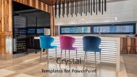  Presentation with kitchen design - Audience pleasing PPT layouts consisting of kitchen-modern-design-with-custom backdrop and a coral colored foreground