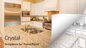  Presentation with corner - Amazing PPT theme having kitchen photo page corner flipping backdrop and a  colored foreground