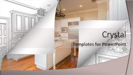  Presentation with page - Colorful slide set enhanced with kitchen photo page corners flipping backdrop and a light gray colored foreground