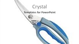  Presentation with kitchen - PPT layouts consisting of kitchen-scissors-in-white-background background and a  colored foreground