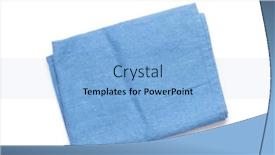  Presentation with kitchen towel - PPT theme featuring kitchen-table-cloth-cooking-towel background and a light blue colored foreground