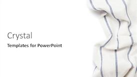  Presentation with kitchen towel - Theme consisting of kitchen-table-cloth-cooking-towel background and a white colored foreground