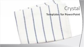  Presentation with kitchen towel - Presentation design having kitchen-table-cloth-cooking-towel background and a white colored foreground