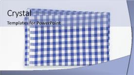  Presentation with kitchen towel - Slide set featuring kitchen towel - blue and white checkered tablecloth background and a light blue colored foreground