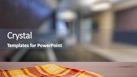  Presentation with kitchen towel - Slide deck featuring kitchen towel on old wooden desk in the bedroom background and a gray colored foreground