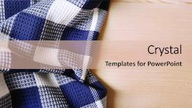  Presentation with kitchen towel - Colorful presentation design enhanced with kitchen towel on wooden background backdrop and a  colored foreground