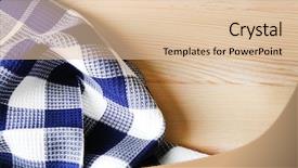  Presentation with kitchen towel - Amazing presentation theme having kitchen towel on wooden background backdrop and a  colored foreground