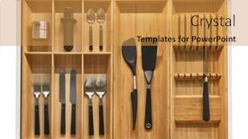  Presentation with minimalist - Amazing presentation design having kitchen-utensil-cutlery-drawer-organizer backdrop and a gold colored foreground